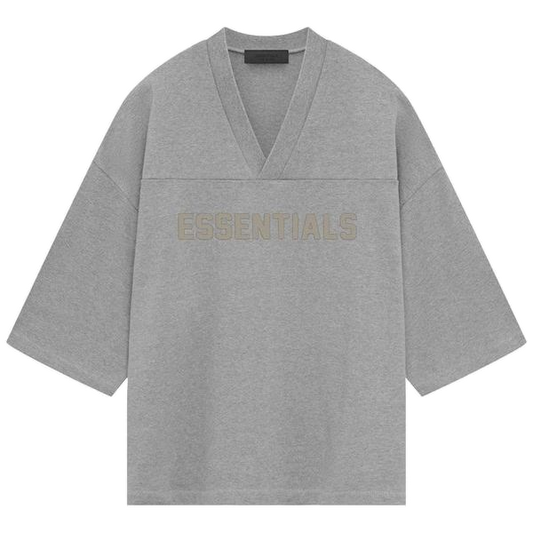 Fear of God Essentials Football Tee 'Dark Heather Oatmeal'