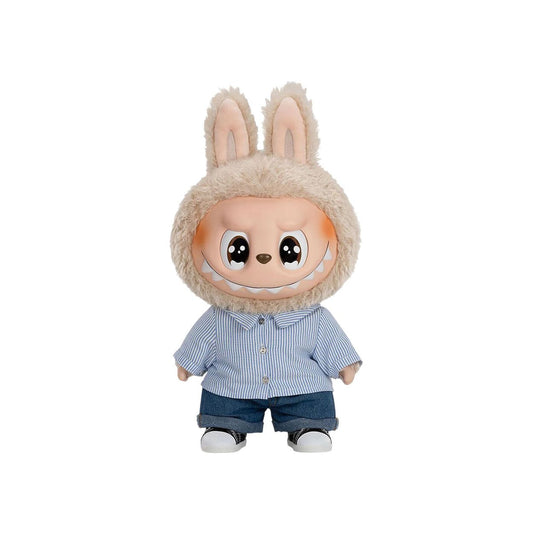 Pop Mart Labubu THE MONSTERS FLIP WITH ME Vinyl Plush Doll 'Cream'