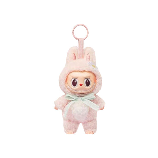 Pop Mart Labubu Mokoko Close to Sweet Vinyl Plush Pendant 'Pink'