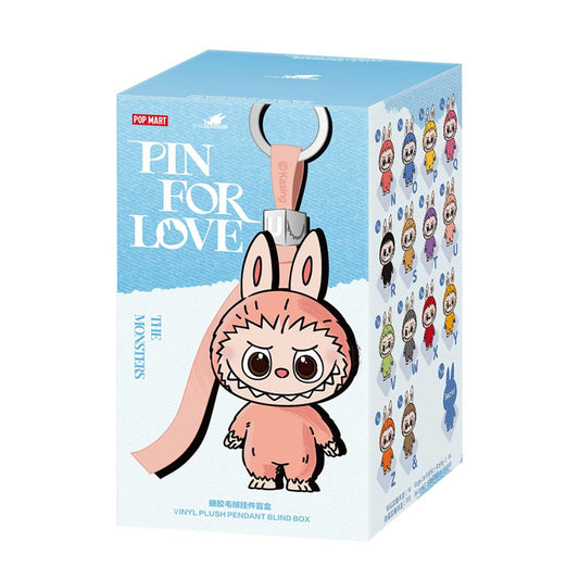 Pop Mart Labubu THE MONSTERS Pin for Love Series N-Z Vinyl Plush Pendant Blind Box 'Mystery'
