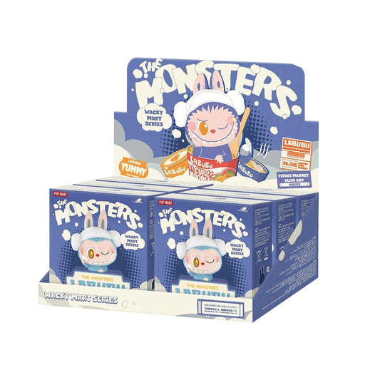 Pop Mart Labubu THE MONSTERS Wacky Mart Series Fridge Magnet Sealed Whole Set 'Mystery' (6 Blind Boxes)