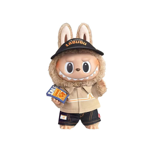 Pop Mart Labubu THE MONSTERS The Naughty Cashier Vinyl Plush Doll 'Tan'