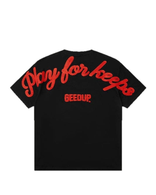 Geedup PFK Cursive T-Shirt Black/Red (2026)