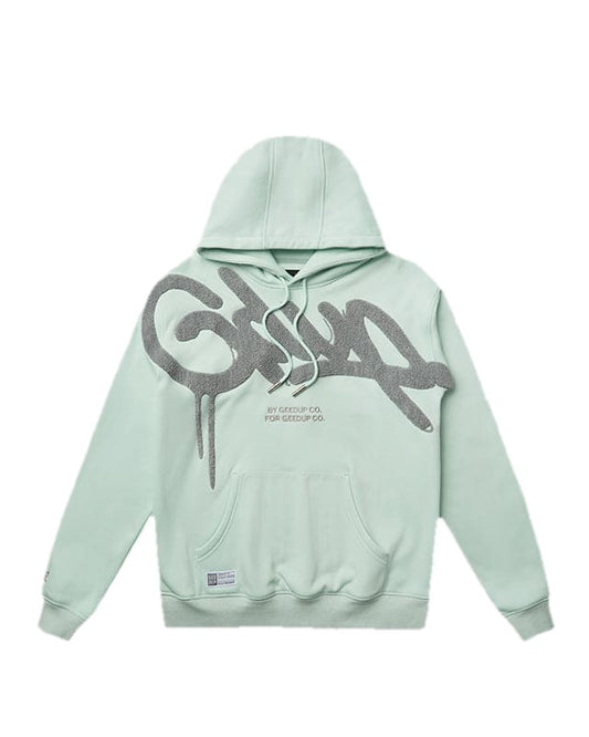 Geedup Handstyle Hoodie Teal/Grey