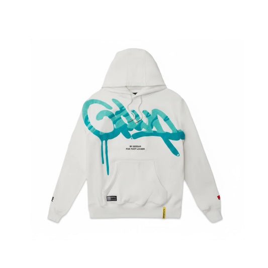 Geedup Handstyle x Foot Locker Hoodie White/Aqua/Turbo Green